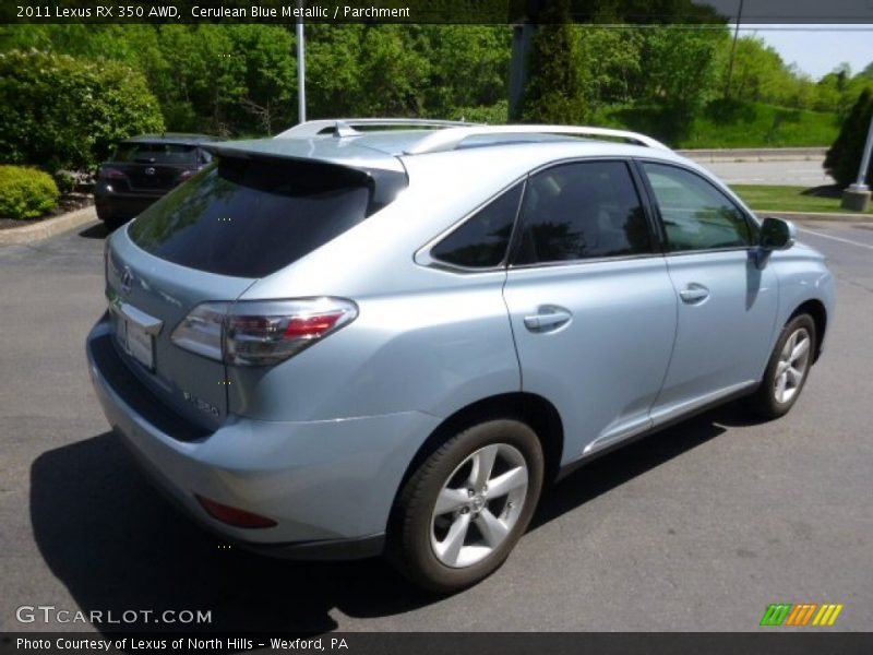 Cerulean Blue Metallic / Parchment 2011 Lexus RX 350 AWD