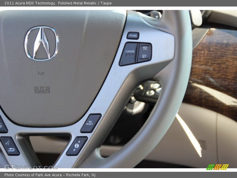 Polished Metal Metallic / Taupe 2011 Acura MDX Technology