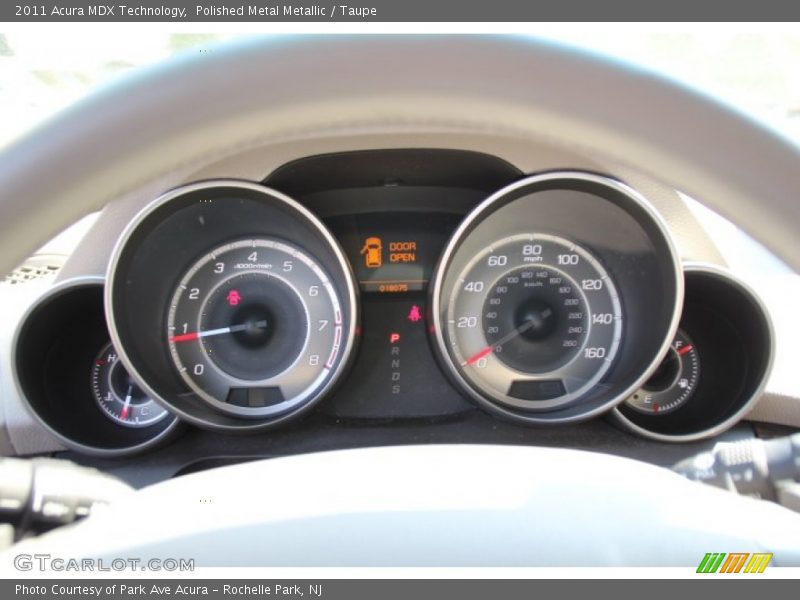 Polished Metal Metallic / Taupe 2011 Acura MDX Technology
