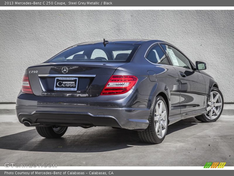 Steel Grey Metallic / Black 2013 Mercedes-Benz C 250 Coupe