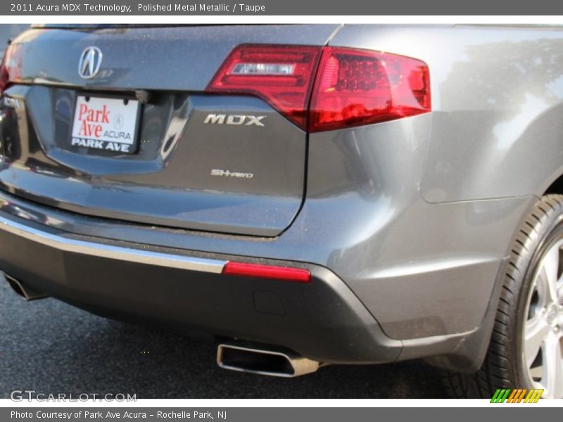 Polished Metal Metallic / Taupe 2011 Acura MDX Technology