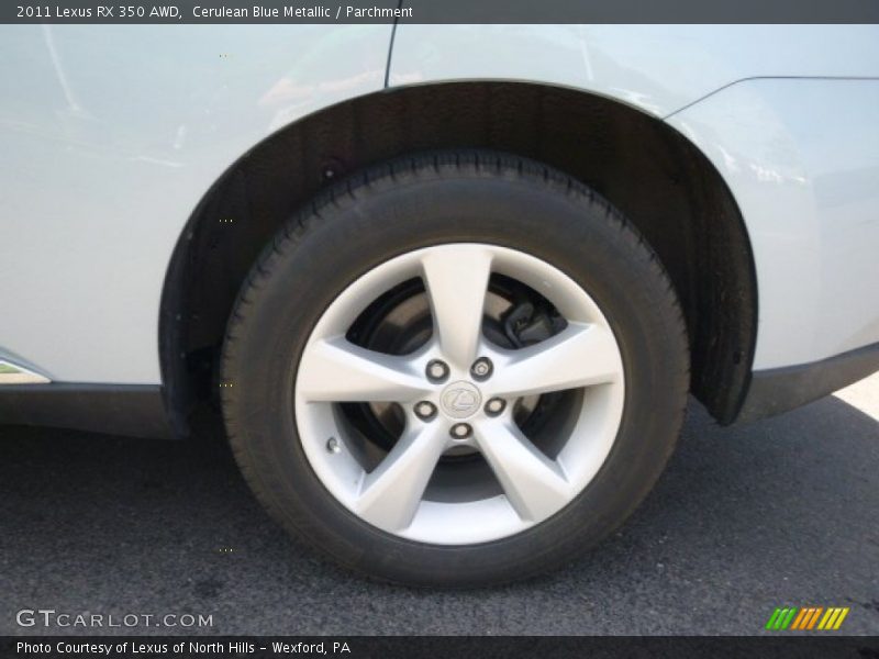 Cerulean Blue Metallic / Parchment 2011 Lexus RX 350 AWD