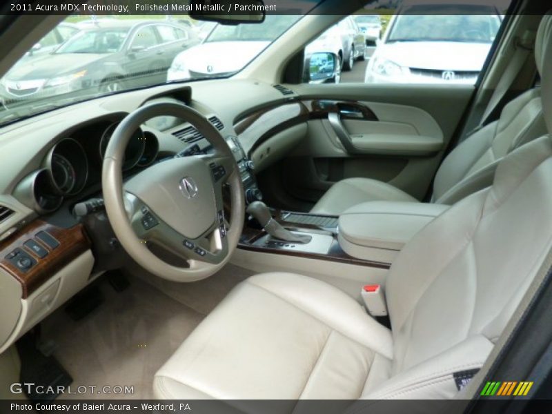 Polished Metal Metallic / Parchment 2011 Acura MDX Technology