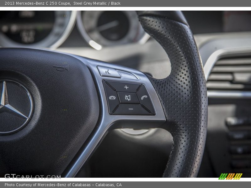 Steel Grey Metallic / Black 2013 Mercedes-Benz C 250 Coupe