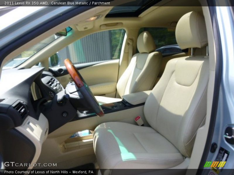 Cerulean Blue Metallic / Parchment 2011 Lexus RX 350 AWD