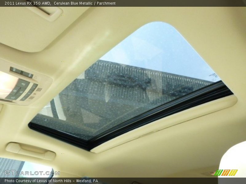 Cerulean Blue Metallic / Parchment 2011 Lexus RX 350 AWD
