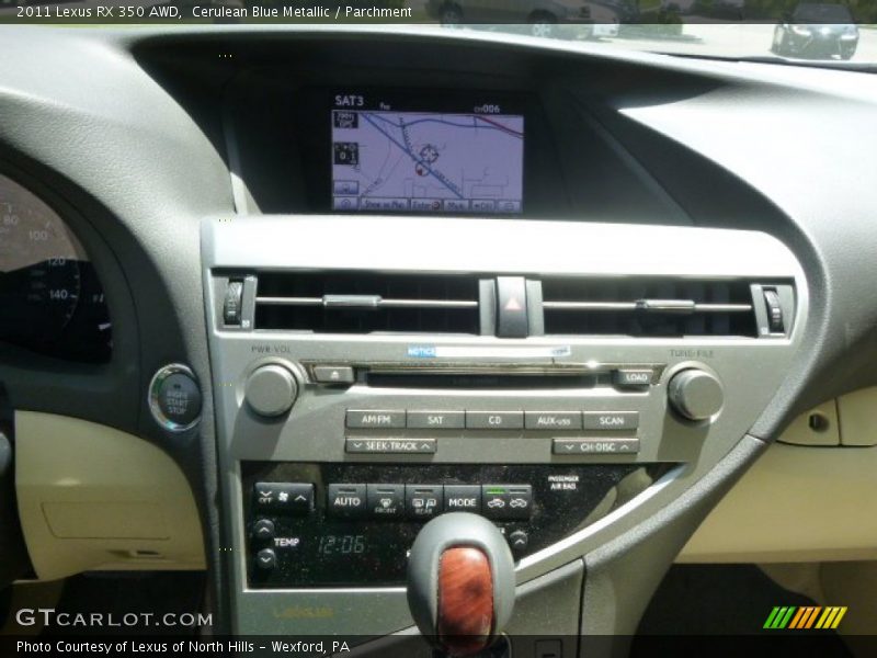 Cerulean Blue Metallic / Parchment 2011 Lexus RX 350 AWD
