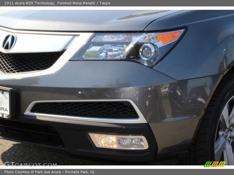 Polished Metal Metallic / Taupe 2011 Acura MDX Technology