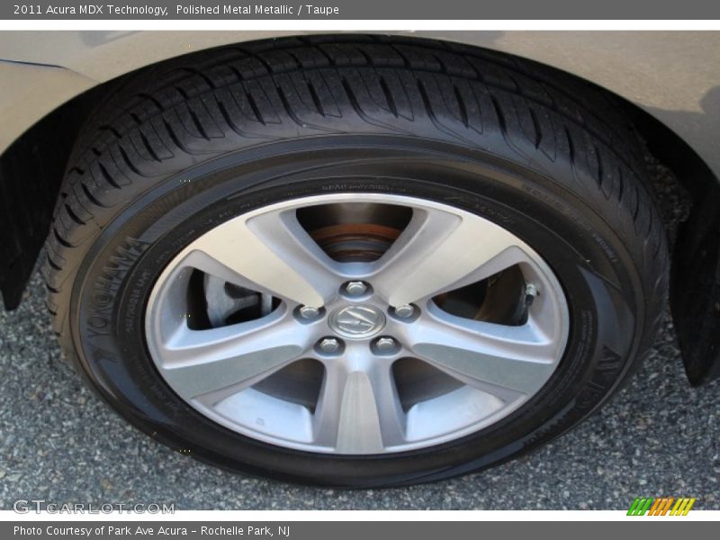 Polished Metal Metallic / Taupe 2011 Acura MDX Technology