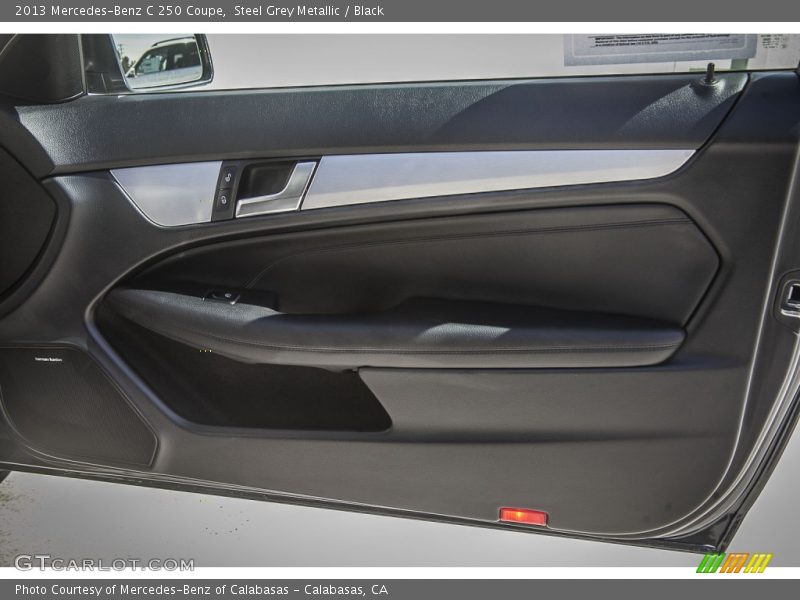 Steel Grey Metallic / Black 2013 Mercedes-Benz C 250 Coupe