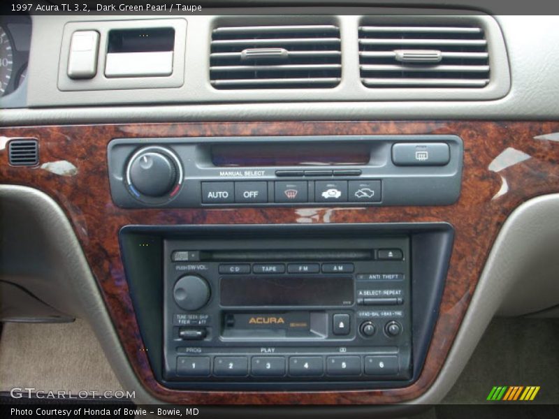 Dark Green Pearl / Taupe 1997 Acura TL 3.2