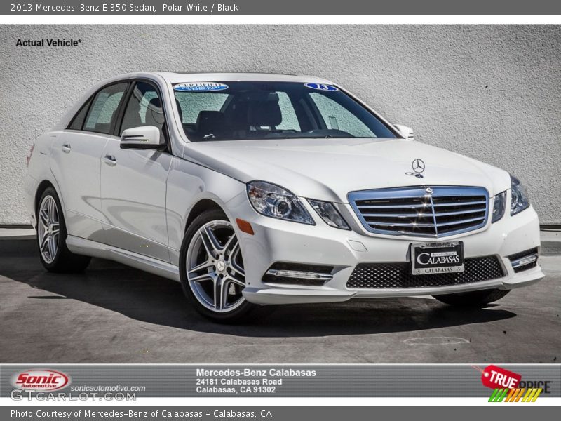Polar White / Black 2013 Mercedes-Benz E 350 Sedan