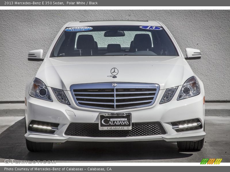 Polar White / Black 2013 Mercedes-Benz E 350 Sedan