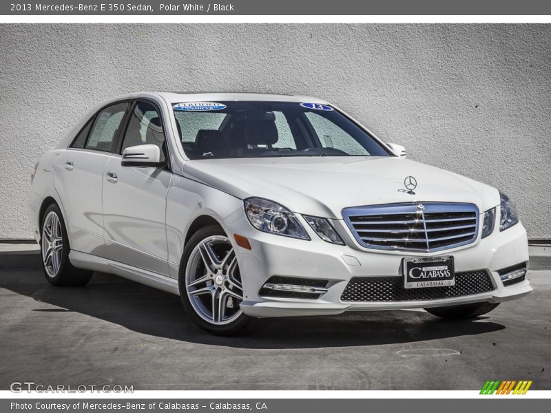 Polar White / Black 2013 Mercedes-Benz E 350 Sedan