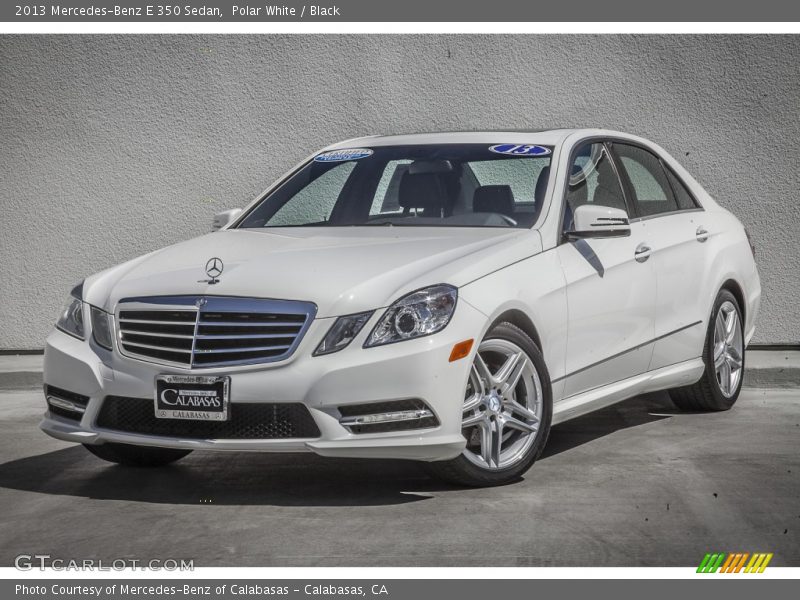 Polar White / Black 2013 Mercedes-Benz E 350 Sedan