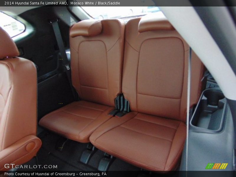 Rear Seat of 2014 Santa Fe Limited AWD