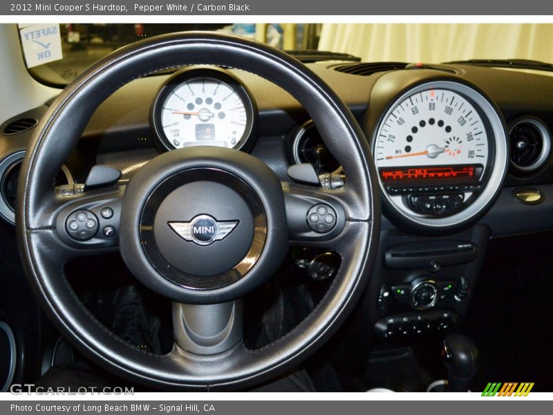 Pepper White / Carbon Black 2012 Mini Cooper S Hardtop