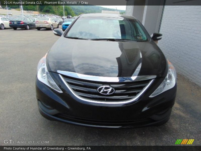 Phantom Black Metallic / Gray 2014 Hyundai Sonata GLS