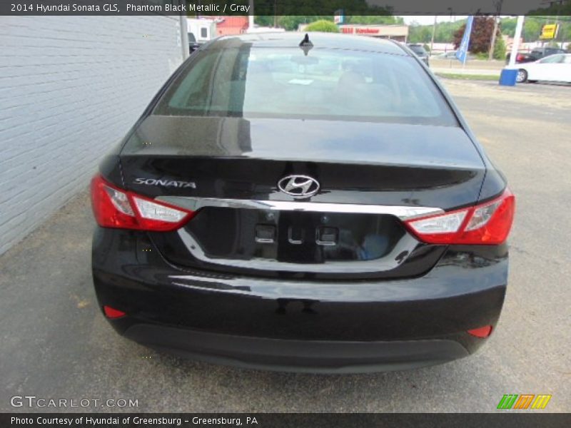 Phantom Black Metallic / Gray 2014 Hyundai Sonata GLS