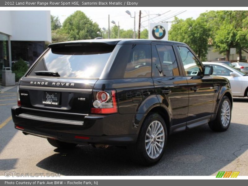Santorini Black Metallic / Ebony 2012 Land Rover Range Rover Sport HSE