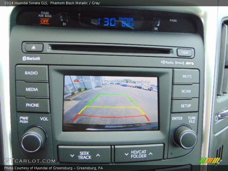 Phantom Black Metallic / Gray 2014 Hyundai Sonata GLS