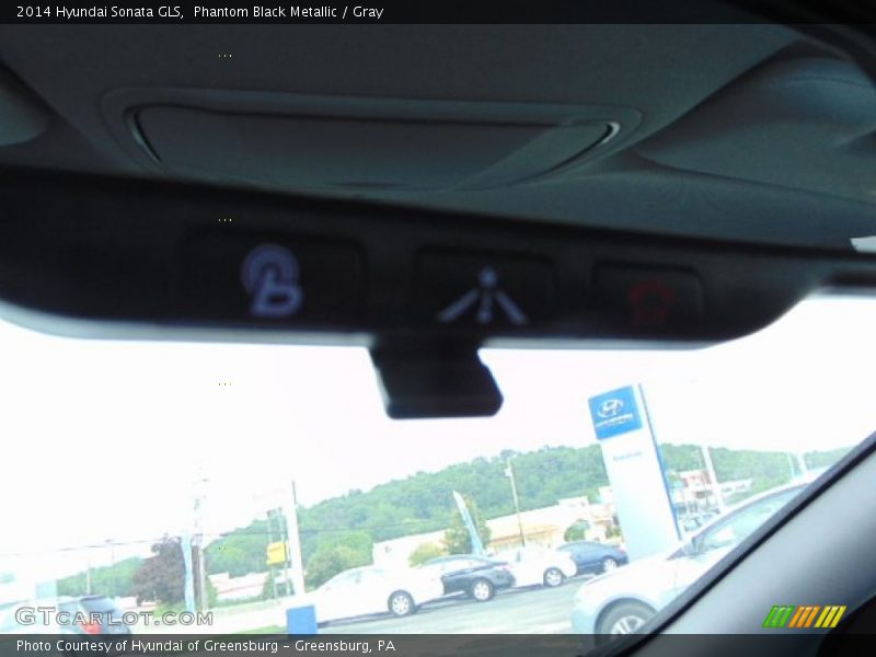 Phantom Black Metallic / Gray 2014 Hyundai Sonata GLS