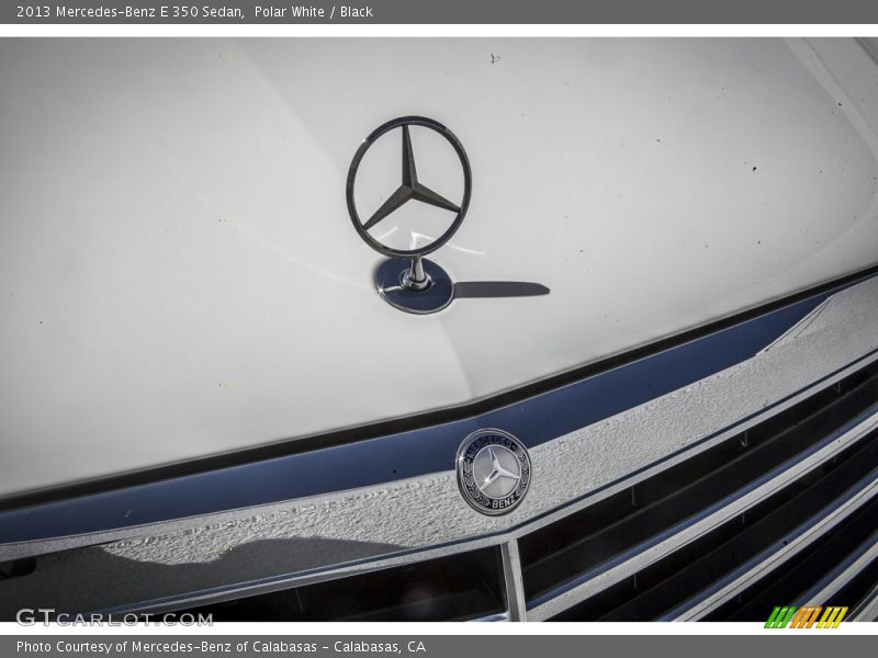 Polar White / Black 2013 Mercedes-Benz E 350 Sedan