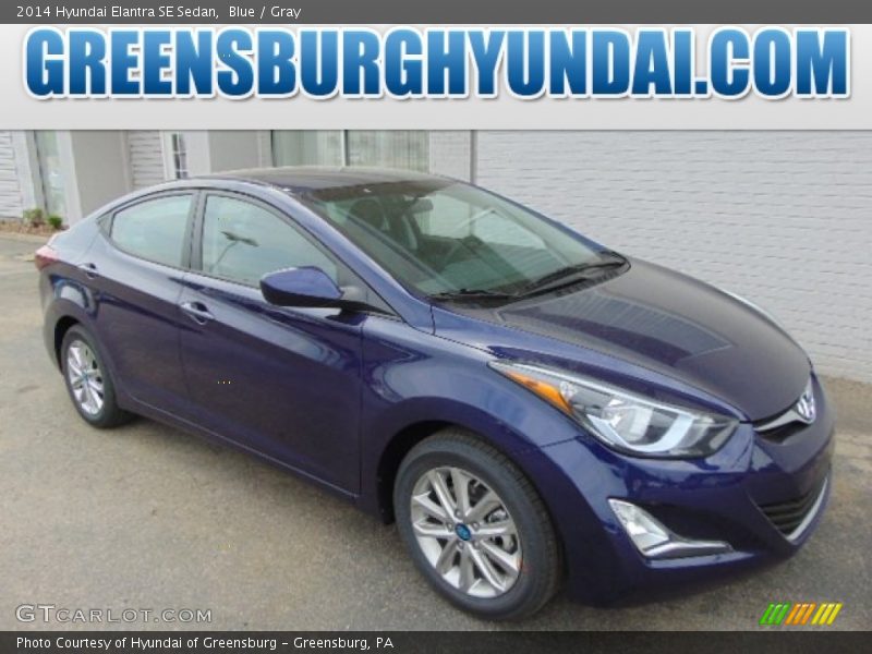Blue / Gray 2014 Hyundai Elantra SE Sedan