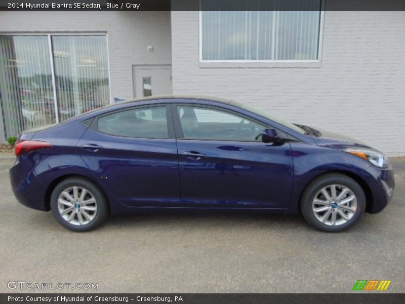 Blue / Gray 2014 Hyundai Elantra SE Sedan