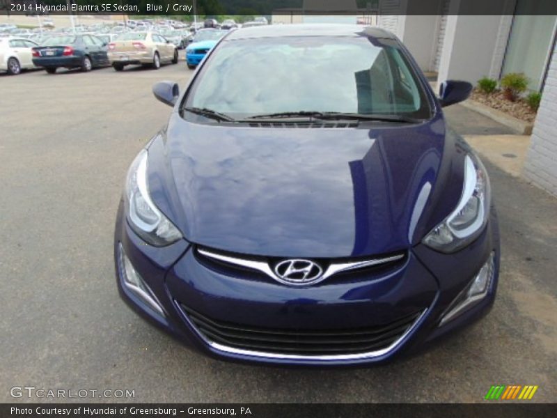 Blue / Gray 2014 Hyundai Elantra SE Sedan