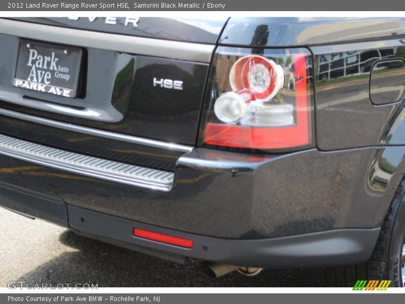 Santorini Black Metallic / Ebony 2012 Land Rover Range Rover Sport HSE