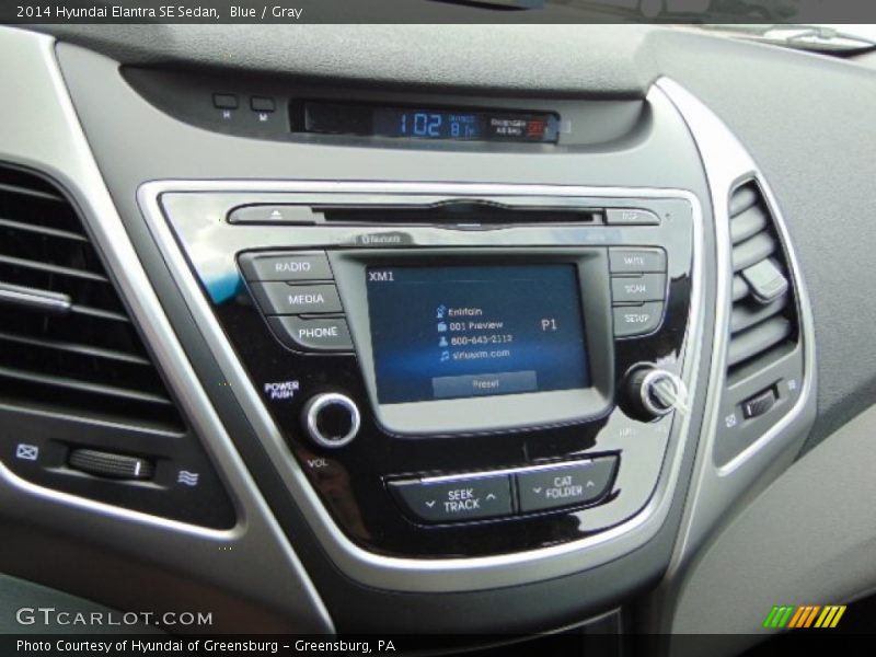 Blue / Gray 2014 Hyundai Elantra SE Sedan