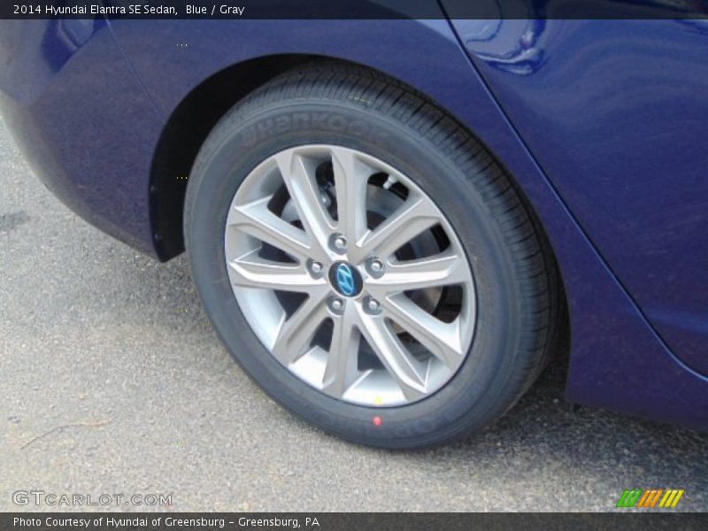 Blue / Gray 2014 Hyundai Elantra SE Sedan