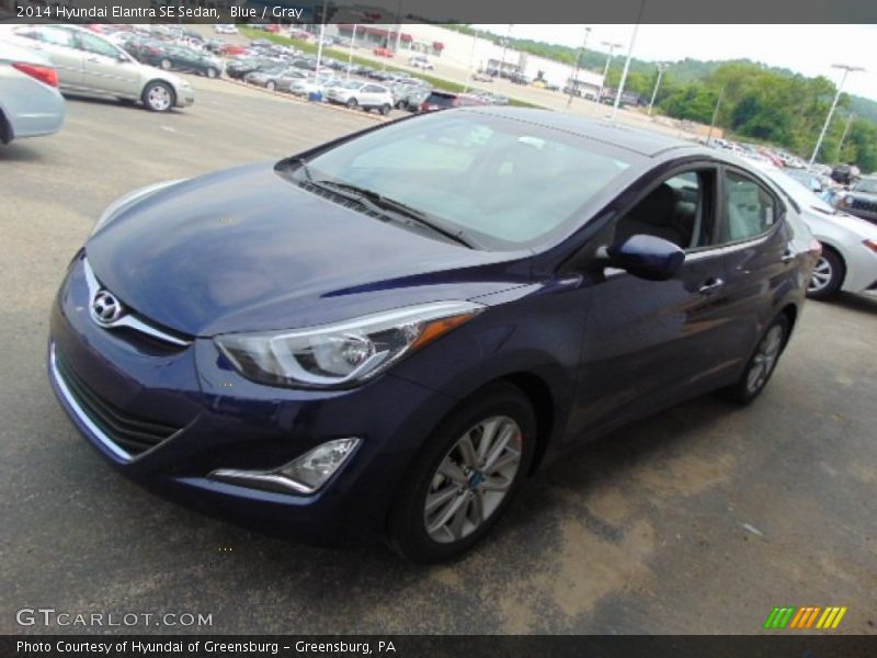 Blue / Gray 2014 Hyundai Elantra SE Sedan