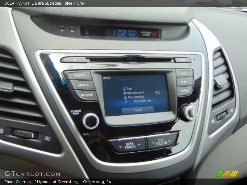 Blue / Gray 2014 Hyundai Elantra SE Sedan