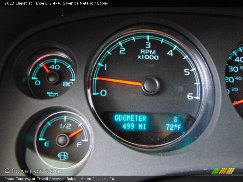 Silver Ice Metallic / Ebony 2013 Chevrolet Tahoe LTZ 4x4