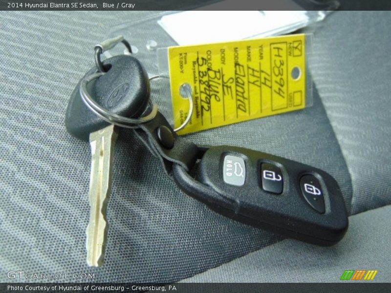 Blue / Gray 2014 Hyundai Elantra SE Sedan
