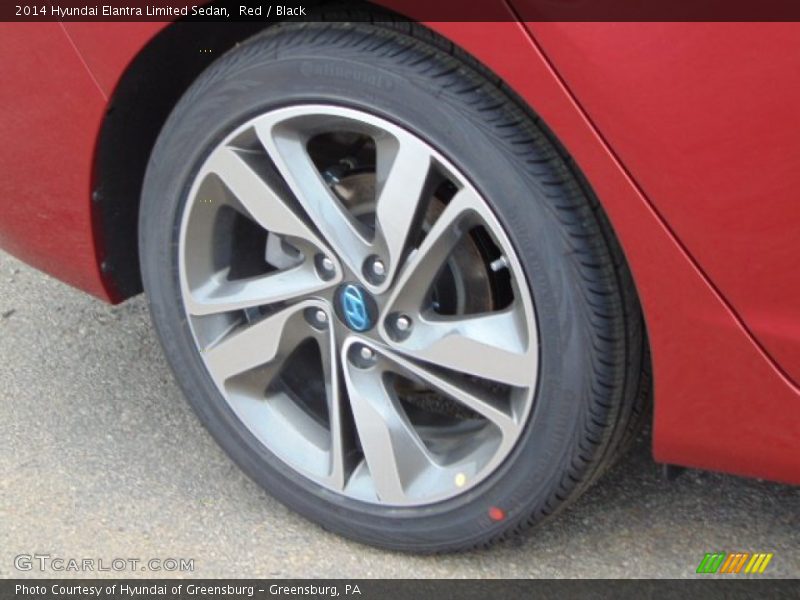 Red / Black 2014 Hyundai Elantra Limited Sedan