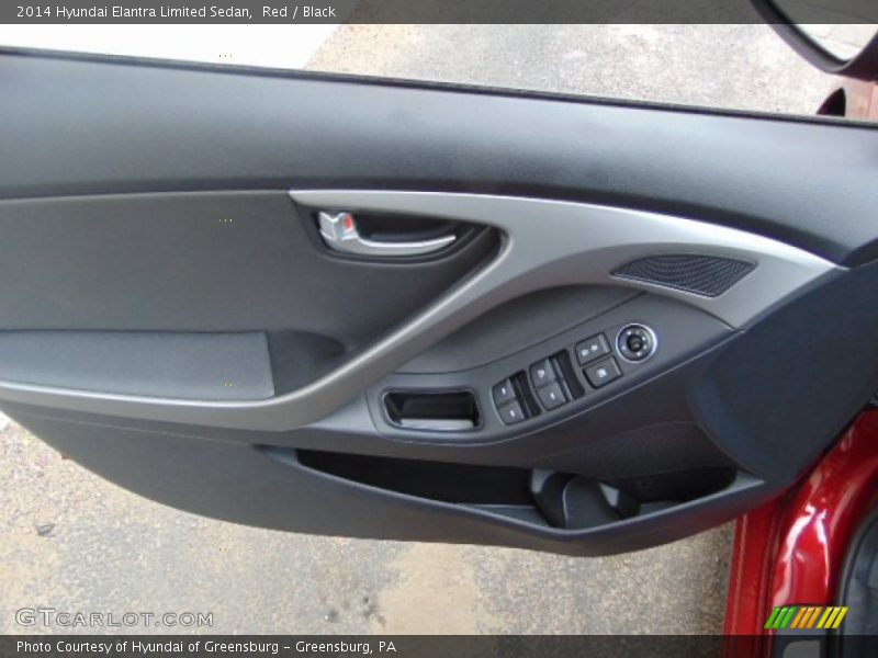 Red / Black 2014 Hyundai Elantra Limited Sedan