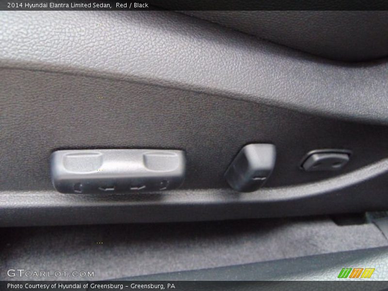 Red / Black 2014 Hyundai Elantra Limited Sedan