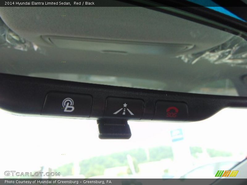 Red / Black 2014 Hyundai Elantra Limited Sedan
