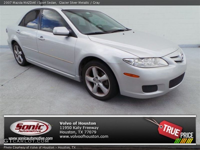 Glacier Silver Metallic / Gray 2007 Mazda MAZDA6 i Sport Sedan