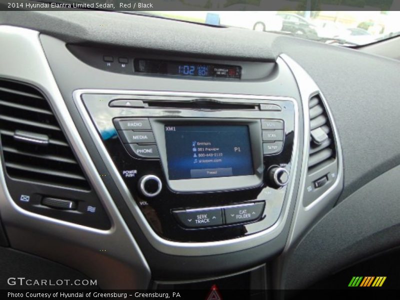 Red / Black 2014 Hyundai Elantra Limited Sedan