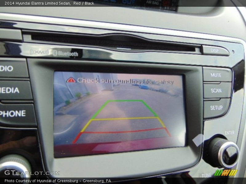 Red / Black 2014 Hyundai Elantra Limited Sedan