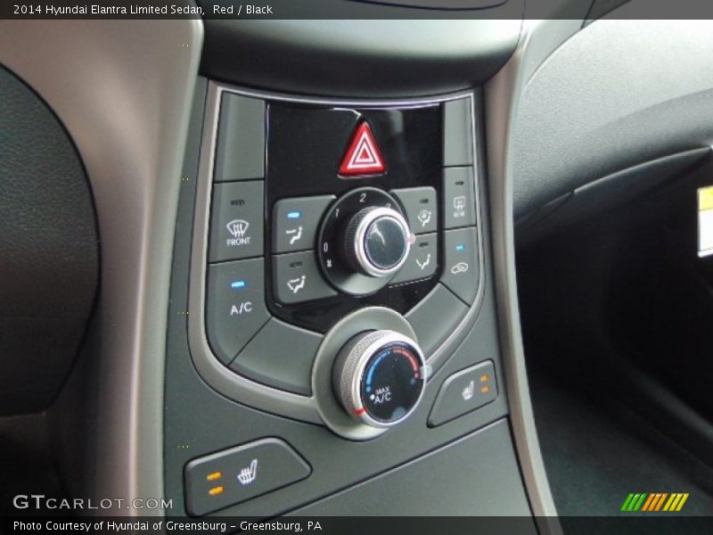 Red / Black 2014 Hyundai Elantra Limited Sedan