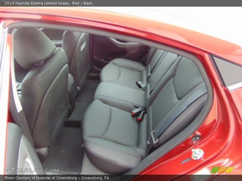 Red / Black 2014 Hyundai Elantra Limited Sedan