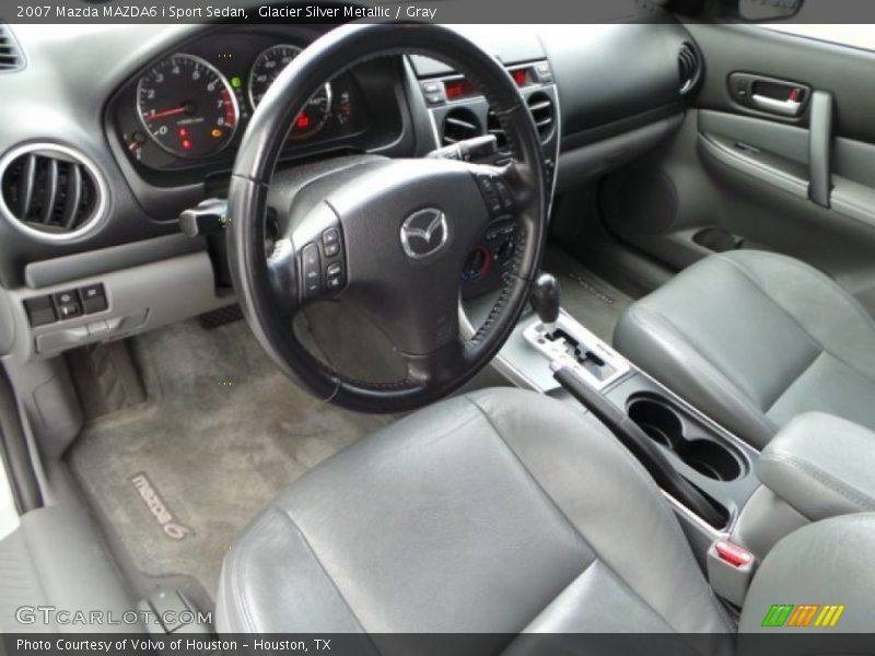 Glacier Silver Metallic / Gray 2007 Mazda MAZDA6 i Sport Sedan