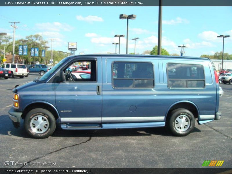 Cadet Blue Metallic / Medium Gray 1999 Chevrolet Express 1500 Passenger Van
