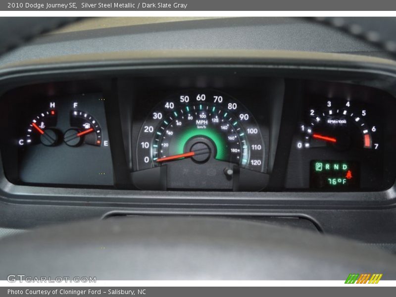 Silver Steel Metallic / Dark Slate Gray 2010 Dodge Journey SE