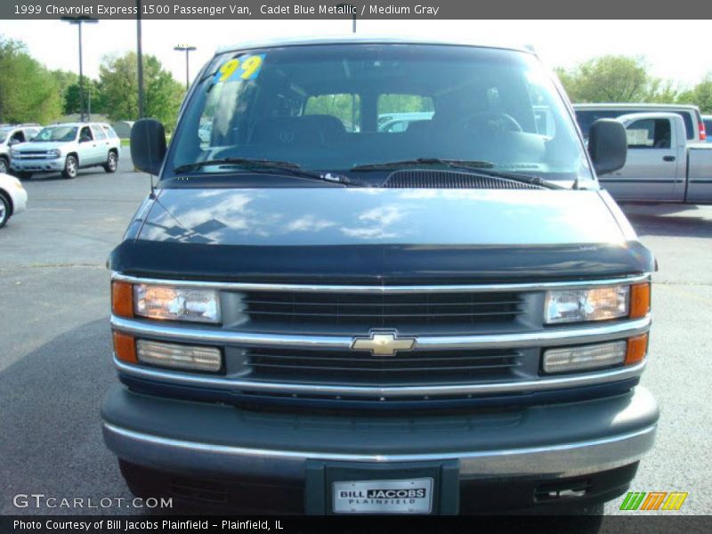 Cadet Blue Metallic / Medium Gray 1999 Chevrolet Express 1500 Passenger Van